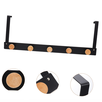 HOUSEWARE OVER THE DOOR 5-HOOK Metal Rack